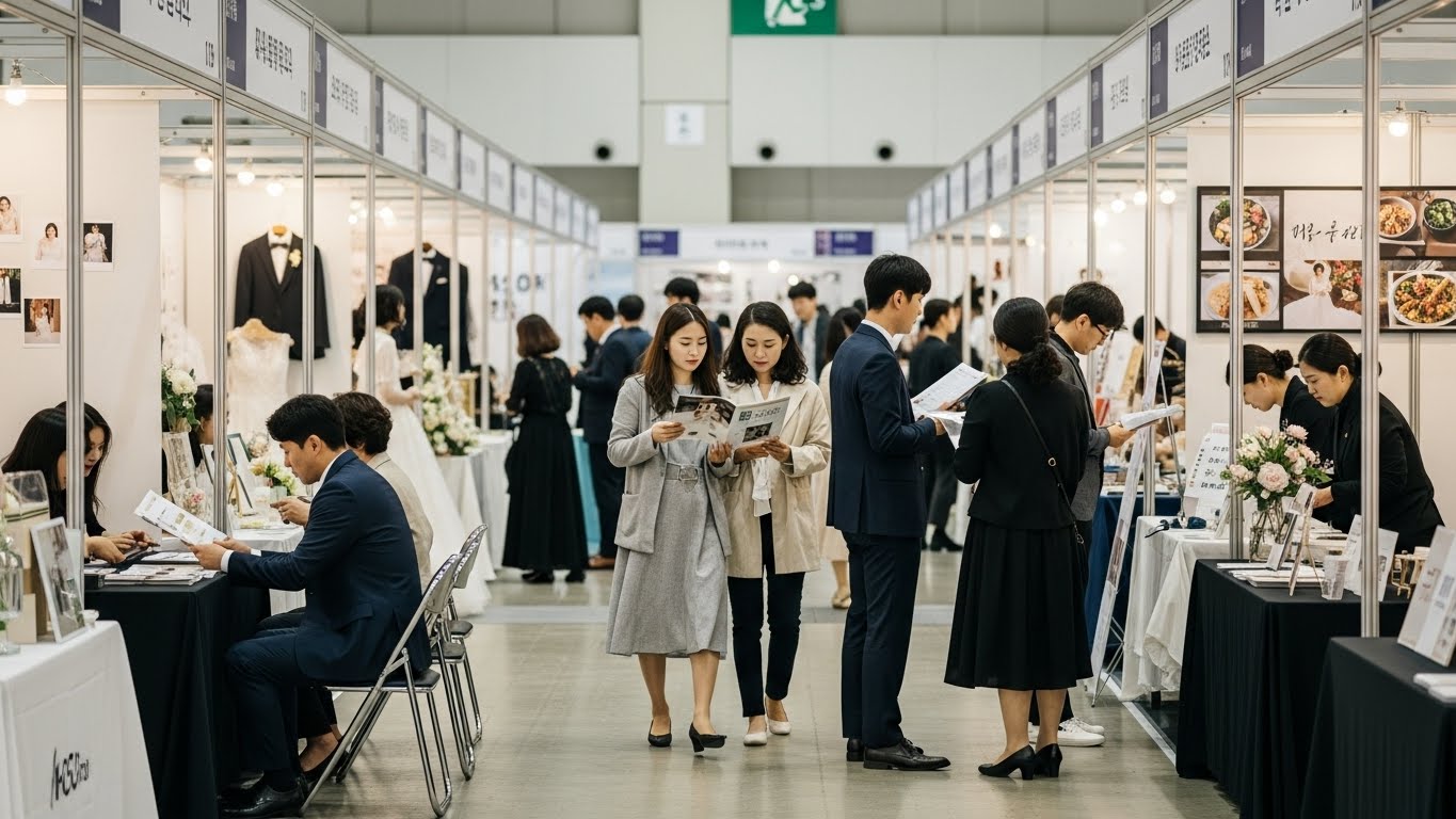 웨딩박람회 상담 현장